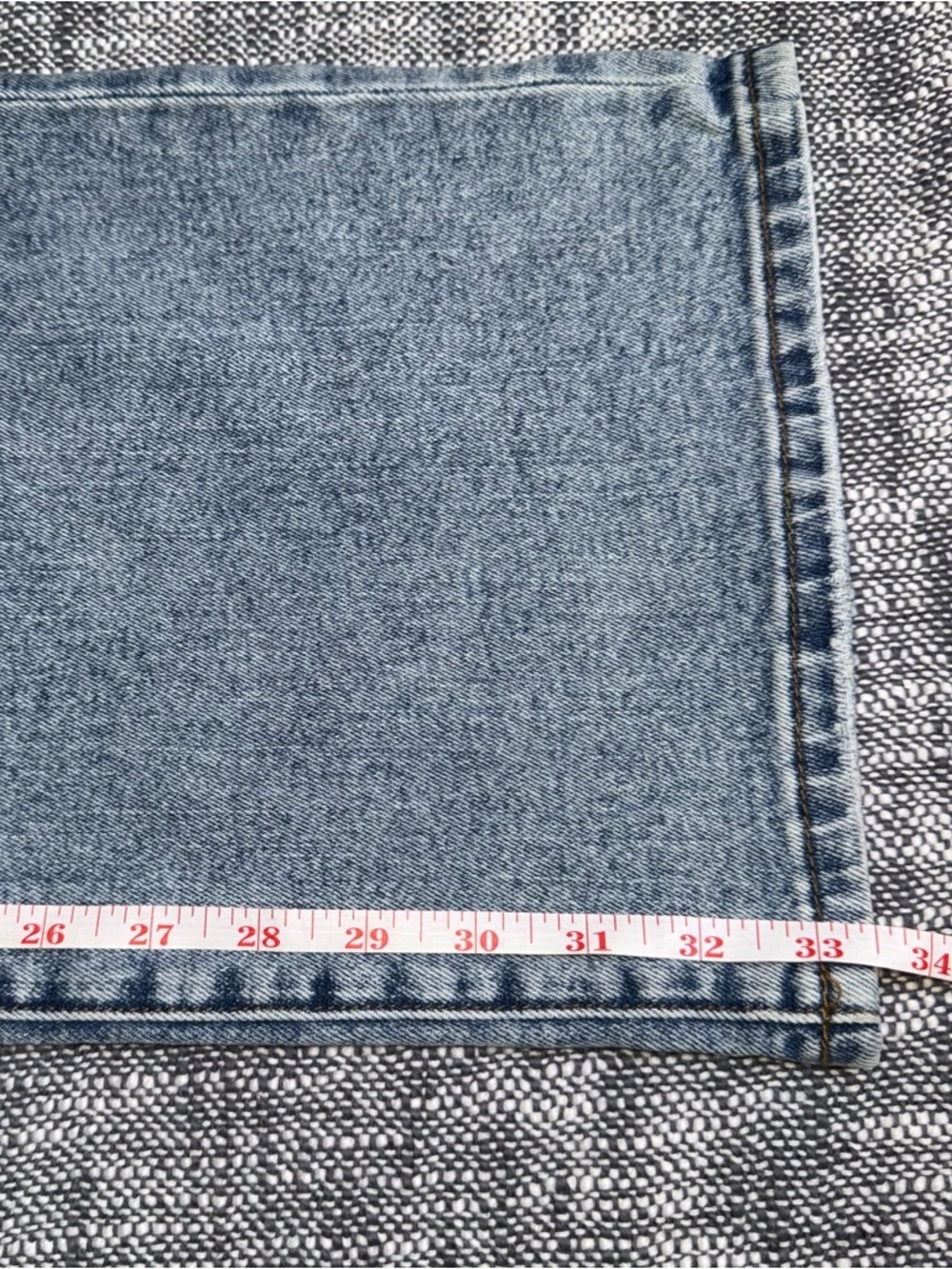 Evereve The Ever Trouser High Rise Wide Leg Jeans sz 29 Blue Button Fly long - Picture 10 of 13